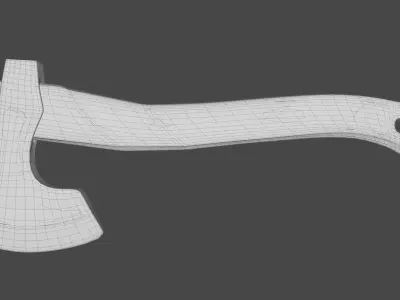 Axe 3d model Low-poly Free 3D model