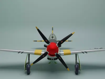 North American P-51 Mustang 3D model