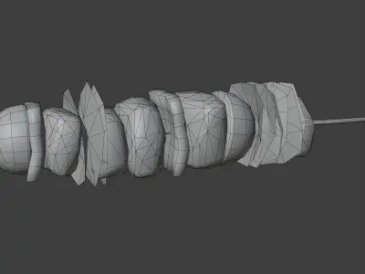 BBQ Skewers - Hand Painted Free 3D model