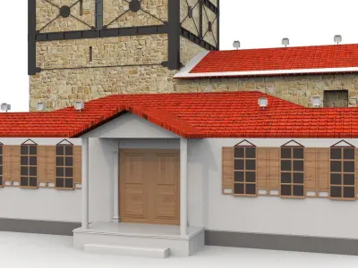 Maiden Tower Low-poly 3D model