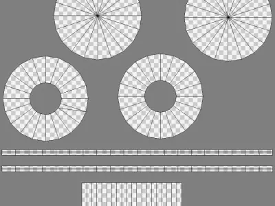 CABLE SPOOL Low-poly 3D model
