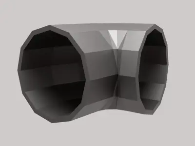 Building Roof Vent Metallic Material Free low-poly 3D model