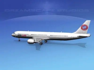 Airbus A321 Aero Loydd 3D model