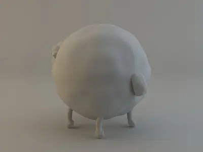 Cartoon Sheep 3D model