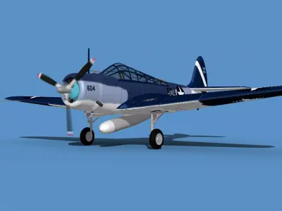 Douglas TBD-1 Devestator V17 3D model