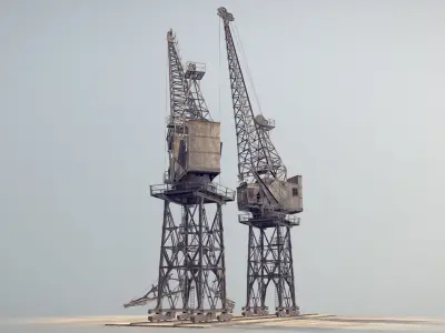 Crane STOTHERT-PITT livery ver-1 Low-poly 3D model