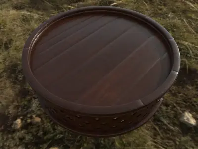 Coffee T Pie Table Free 3D model