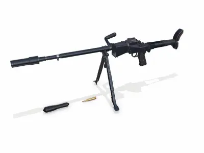 Granatbuchse GRB 39 Anti tank Rifle Low-poly PBR Low-poly 3D model