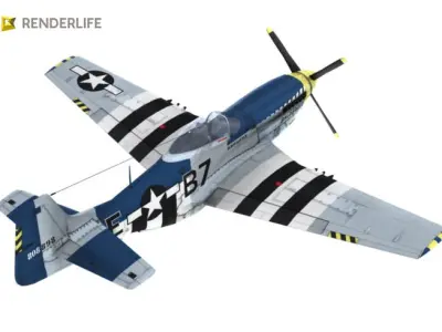 P-51-D Mustang 3D model