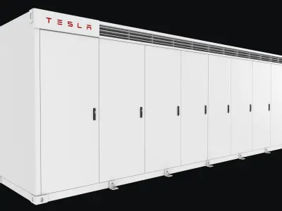 Energy Storage System Tesla Megapack 3D model