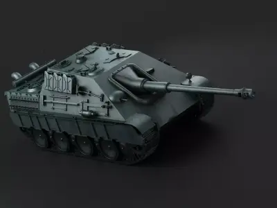Jagdpanther Tank Germany Jagdpanther tank 3D model
