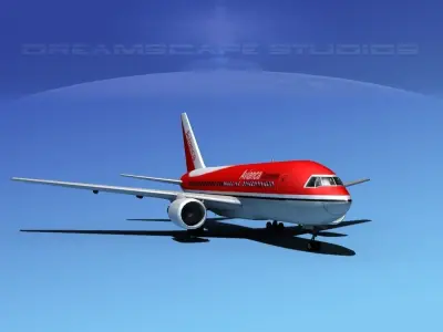 Boeing 767-200ER Avianca 3D model