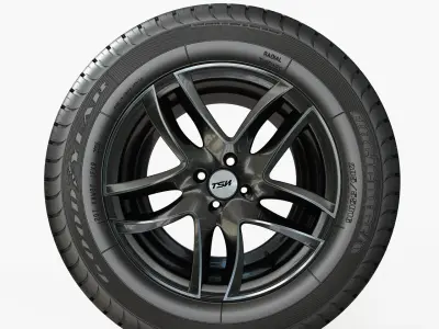 Rim and Tire R16 3D model