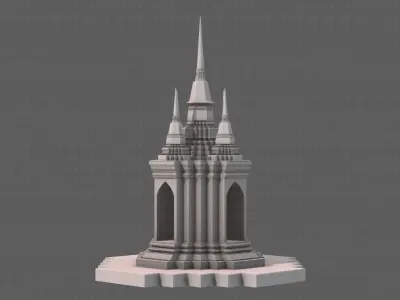 Pagoda V06 Low-poly 3D model