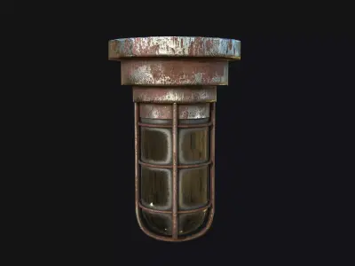 Bunker Light PBR Low-poly 3D model