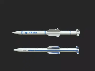 CM-102 CM-102A Anti-Radiation Missile CM102 CM102A Low-poly 3D model