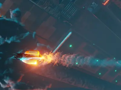 Typhoon MK2 Missile Pack animation and 3d printing Low-poly 3D model