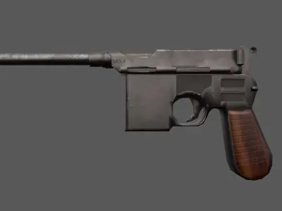 German World War 2 Weapon Pack Low-poly 3D model