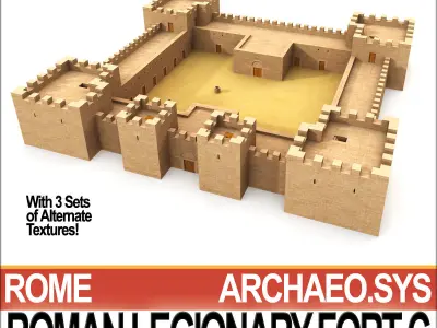 Roman Legionary Fort C 3D model