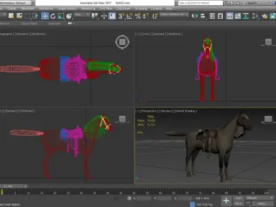 Horse - D3 3D model