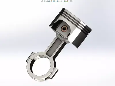 Piston rigged soidowrks 3D model