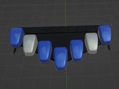 Federal Signal Vector Lightbar Low-poly 3D model