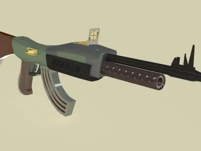 Mashine gun 3D model