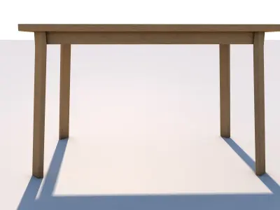 Low Poly UV Mapped  Desk Table Free low-poly 3D model