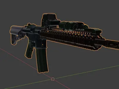 Weapon M4 3D model