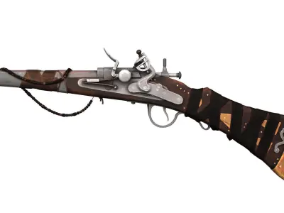 MasaiRifle Low-poly 3D model