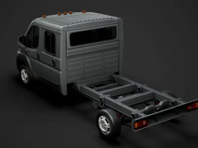 Ram Promaster Chassis Truck Crew Cab 4035 WB 2020 3D model