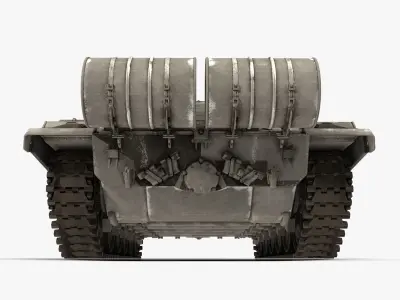 T-72 Main Battle Tank 3D model