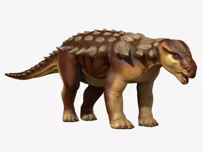 Edmontonia dinosaur Low-poly 3D model