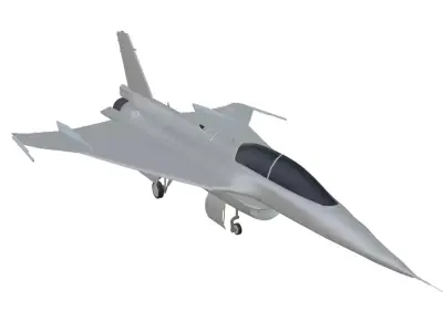 General Dynamics F-16XL-2 - The FORGOTTEN F-16 - Low-poly 3D model