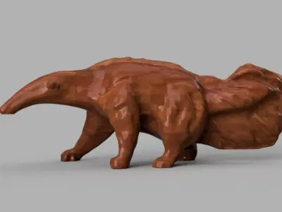 fourmilier tamanoir 3D model