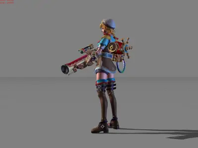 Jet Archer Kimmy High Seas Cadet Low-poly 3D model