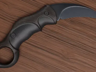Karambit Tactical Combat Knife - Indonesian Kerambit Blade 3D model