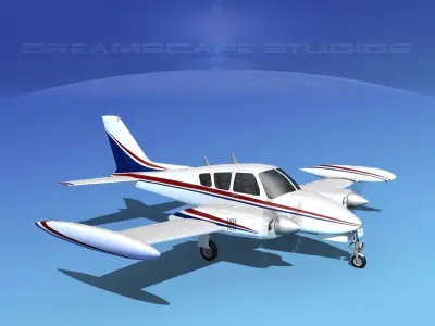 Cessna 320 Skyknight V08 3D model