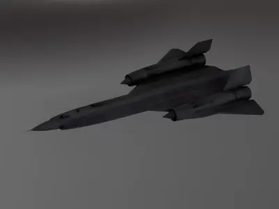 Lockheed YF-12 Low-poly 3D model
