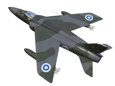 Folland gnat F1 3D model