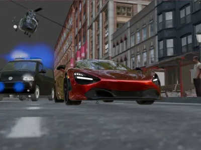 McLaren Police Chase Free 3D model