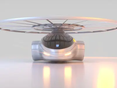 Futuristic Drone A 1 3D model