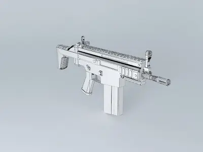 FN SCAR H PDW Free 3D model