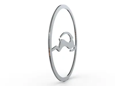 Impala logo 3D model