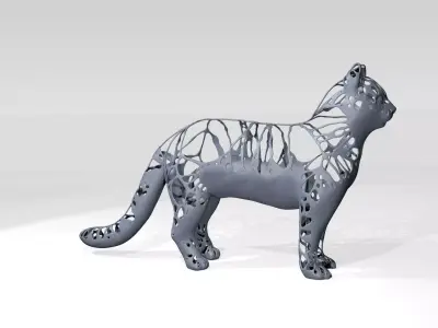 Cat Dust Voronoi 3D model