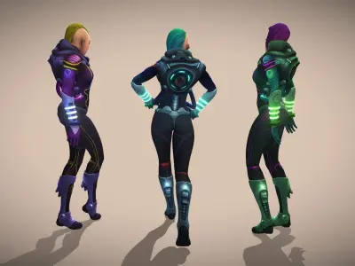 Space Punk 3D model