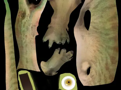 Coelophysis Low-poly 3D model