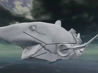 RoboShark world of warcraft shark 3D model
