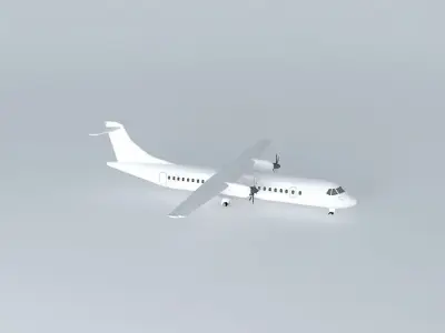 Template Aerospatiale Aeritalia ATR 72 500 Gear Down 3D model