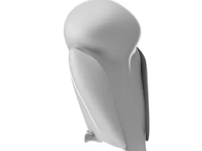 Owl Toy Low-poly 3D model